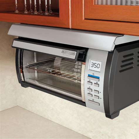 stainless steel toaster oven under cabinet|toaster oven without nonstick interior.